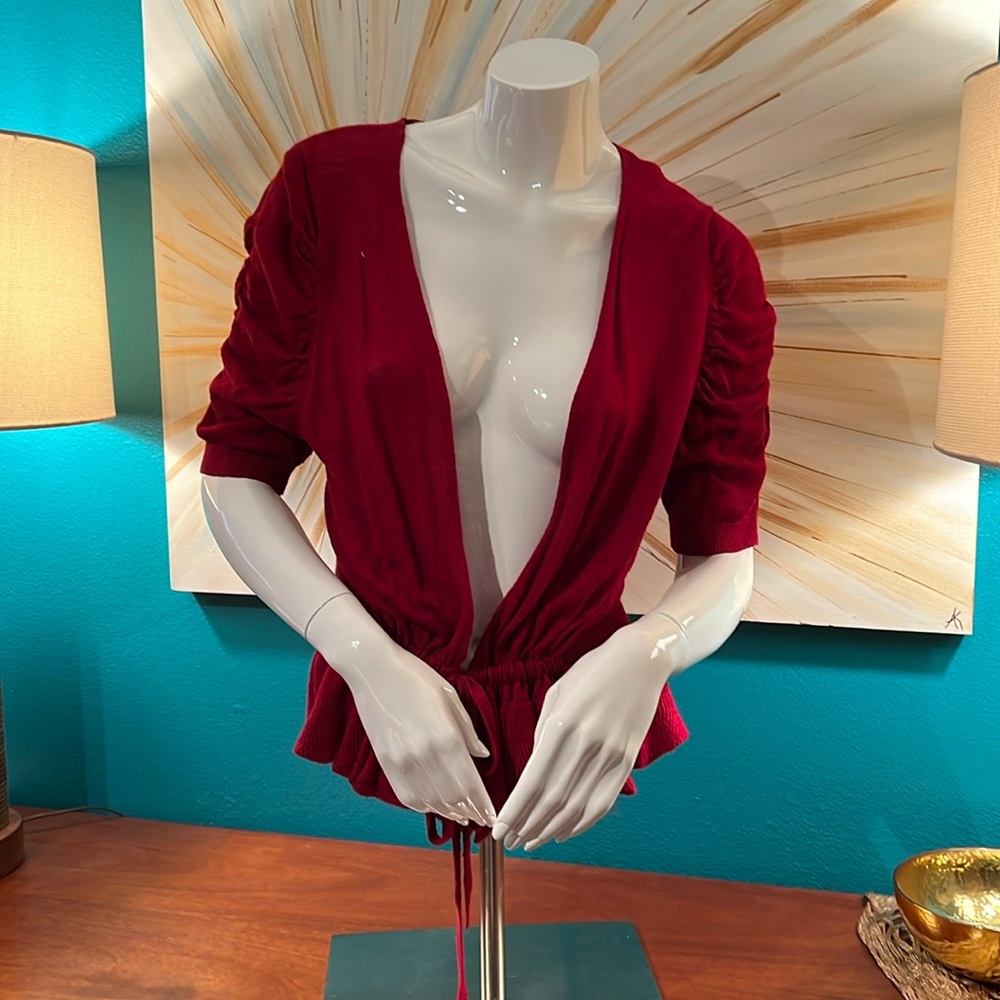 Beautiful berry colored cardigan from Worthington